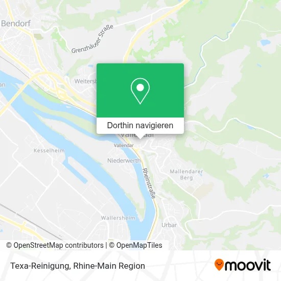 Texa-Reinigung Karte