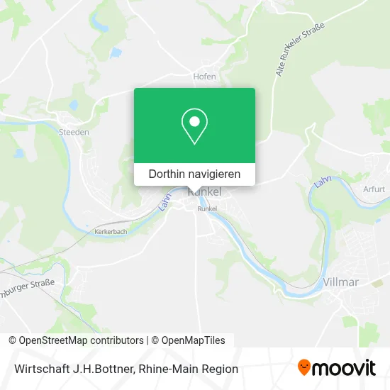 Wirtschaft J.H.Bottner Karte