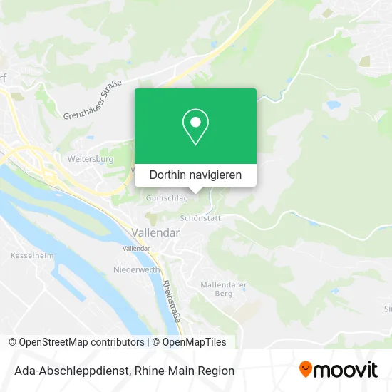 Ada-Abschleppdienst Karte