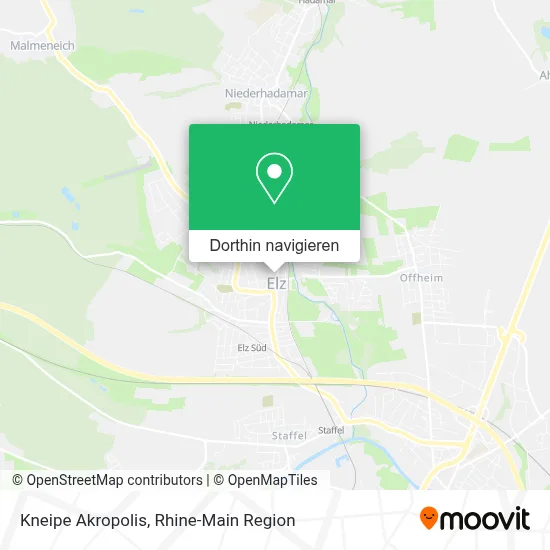 Kneipe Akropolis Karte