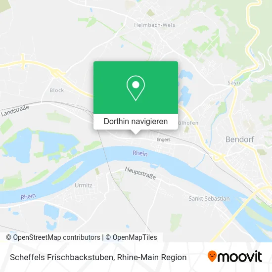 Scheffels Frischbackstuben Karte