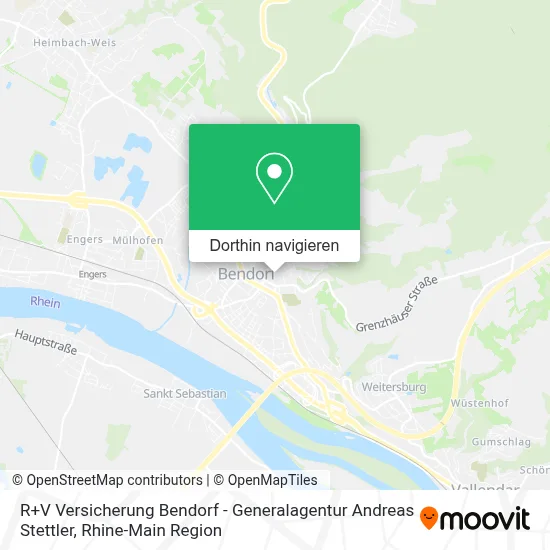 R+V Versicherung Bendorf - Generalagentur Andreas Stettler Karte