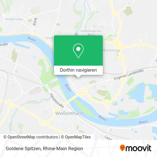 Goldene Spitzen Karte