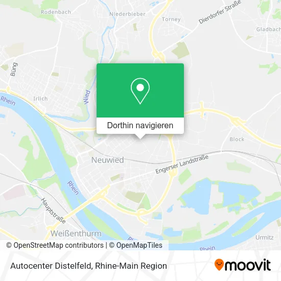 Autocenter Distelfeld Karte