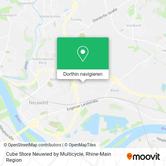 Cube Store Neuwied by Multicycle Karte