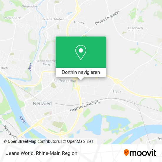Jeans World Karte