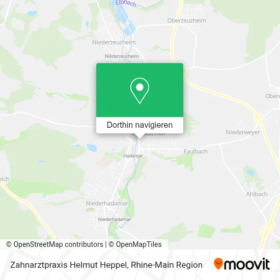 Zahnarztpraxis Helmut Heppel Karte