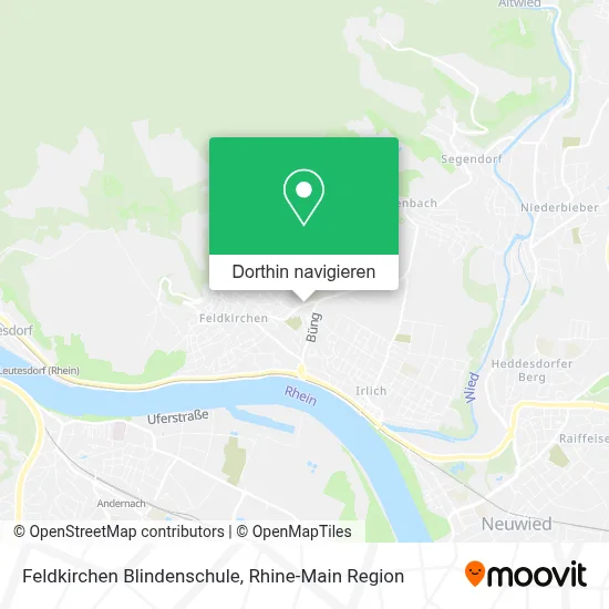 Feldkirchen Blindenschule Karte