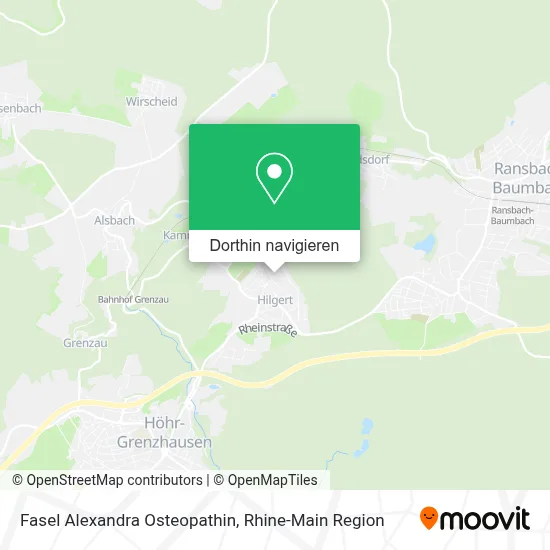 Fasel Alexandra Osteopathin Karte