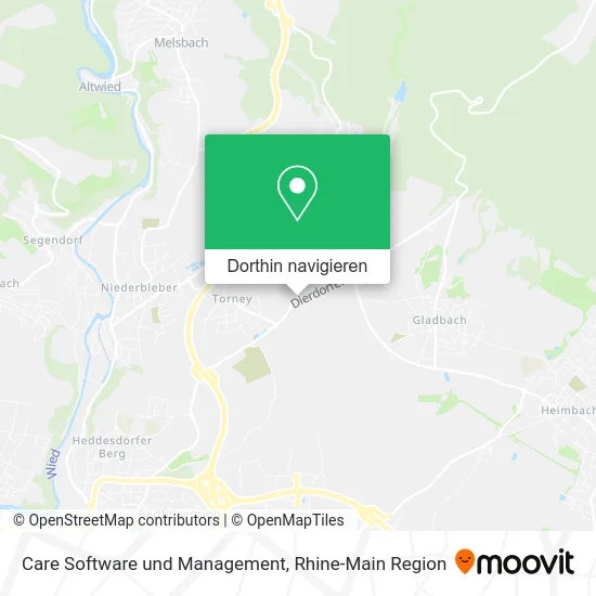 Care Software und Management Karte