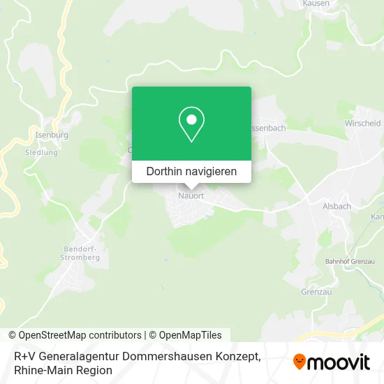 R+V Generalagentur Dommershausen Konzept Karte