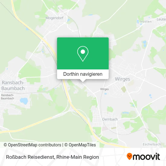 Roßbach Reisedienst Karte