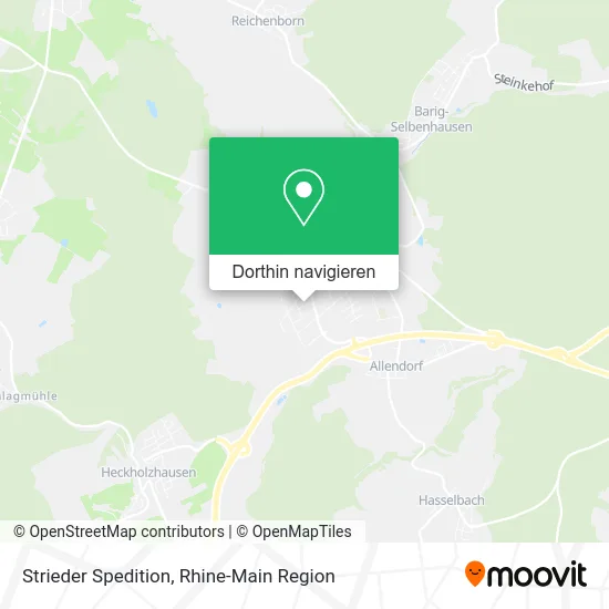 Strieder Spedition Karte