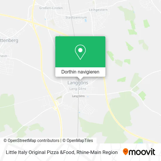 Little Italy Original Pizza &Food Karte