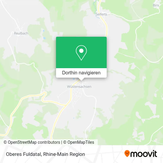 Oberes Fuldatal Karte