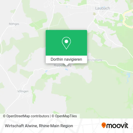 Wirtschaft Alwine Karte