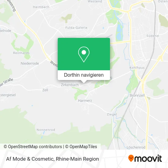 Af Mode & Cosmetic Karte