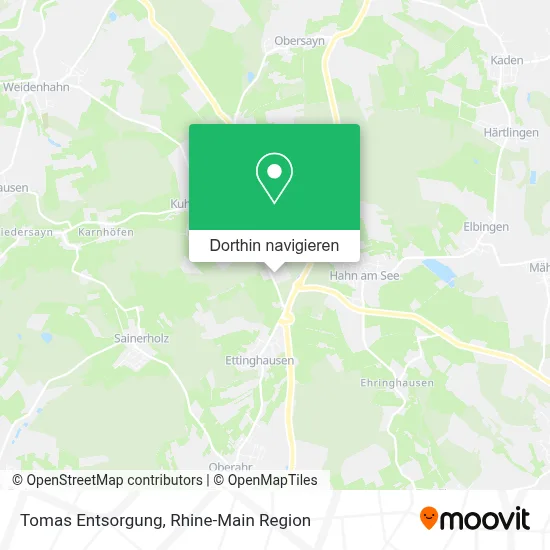 Tomas Entsorgung Karte