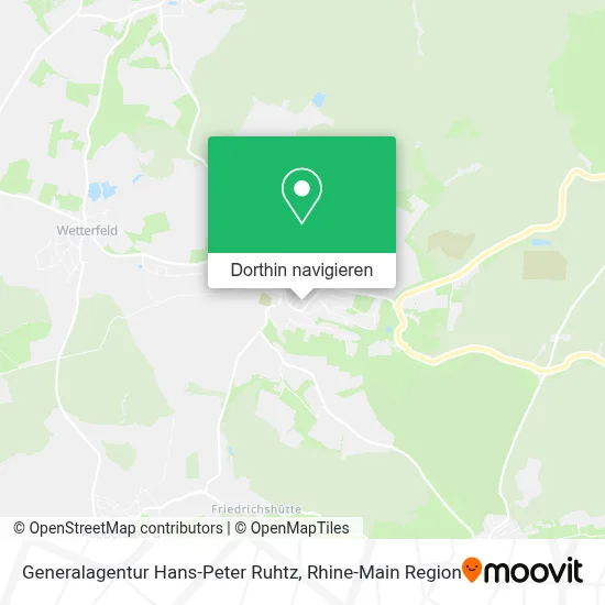 Generalagentur Hans-Peter Ruhtz Karte
