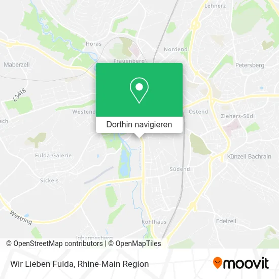 Wir Lieben Fulda Karte