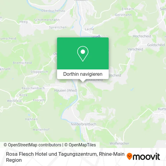 Rosa Flesch Hotel und Tagungszentrum Karte