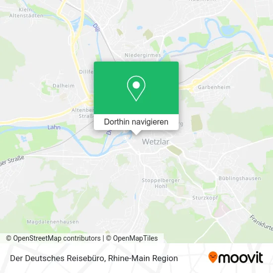 Der Deutsches Reisebüro Karte