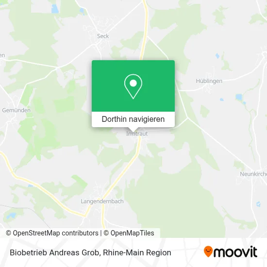 Biobetrieb Andreas Grob Karte