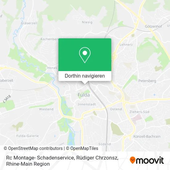 Rc Montage- Schadenservice, Rüdiger Chrzonsz Karte