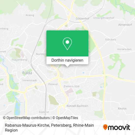 Rabanus-Maurus-Kirche, Petersberg Karte