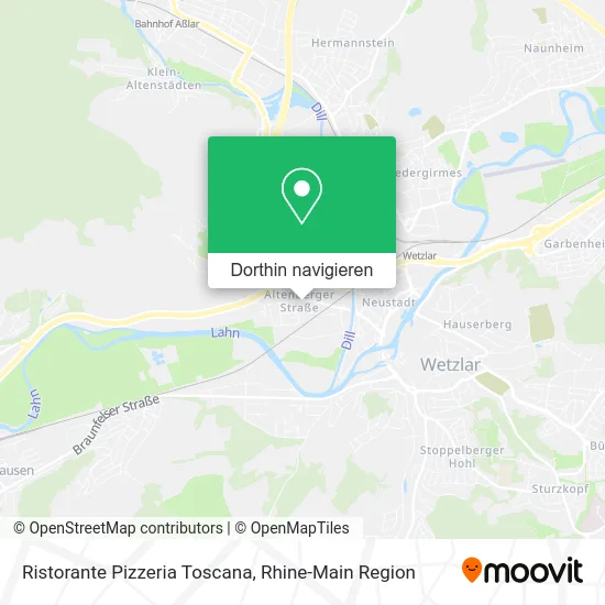 Ristorante Pizzeria Toscana Karte