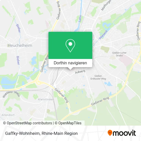 Gaffky-Wohnheim Karte