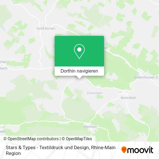 Stars & Types - Textildruck und Design Karte