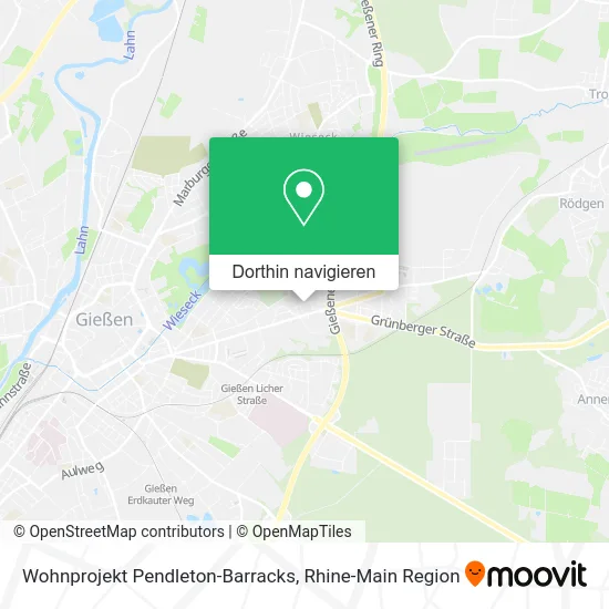 Wohnprojekt Pendleton-Barracks Karte