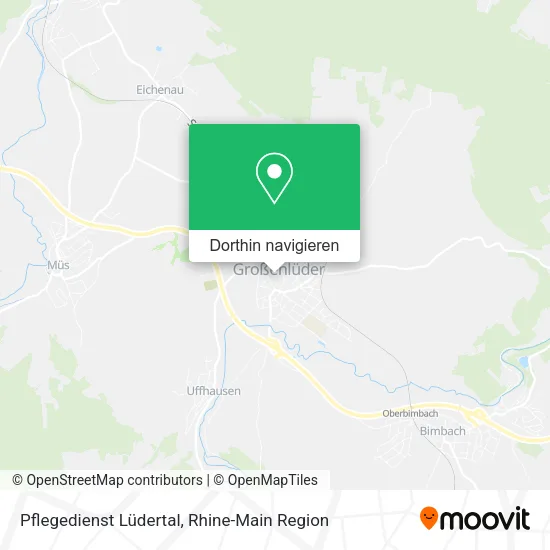 Pflegedienst Lüdertal Karte
