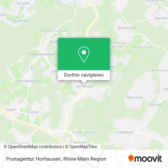 Postagentur Horhausen Karte