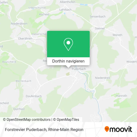 Forstrevier Puderbach Karte