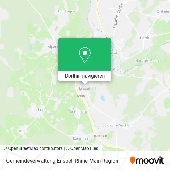Gemeindeverwaltung Enspel Karte