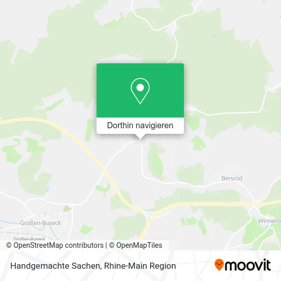 Handgemachte Sachen Karte