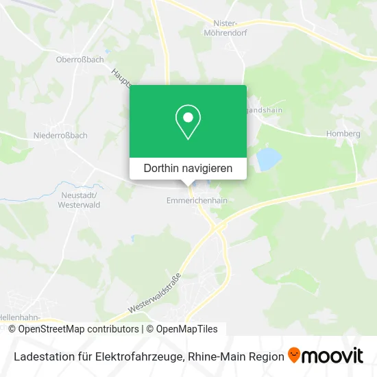 Ladestation für Elektrofahrzeuge Karte