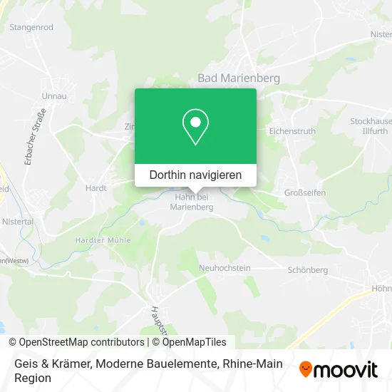 Geis & Krämer, Moderne Bauelemente Karte