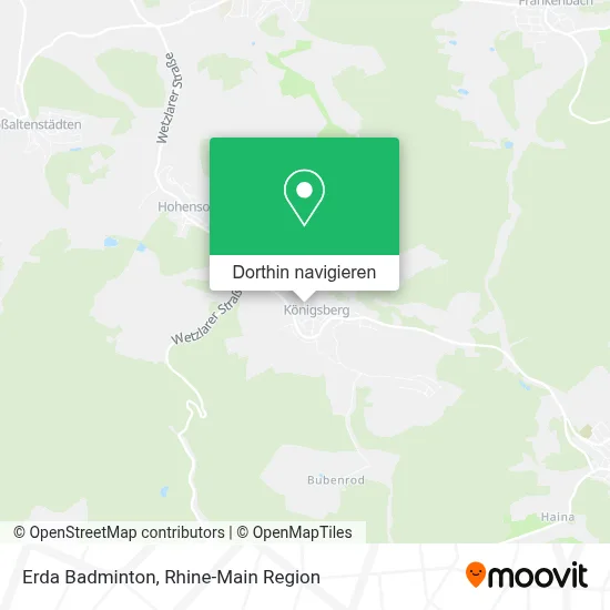 Erda Badminton Karte