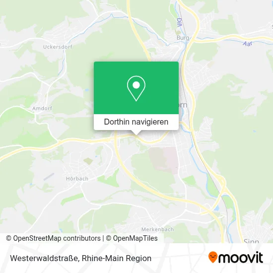 Westerwaldstraße Karte