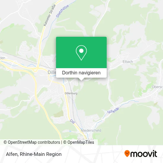 Alfen Karte