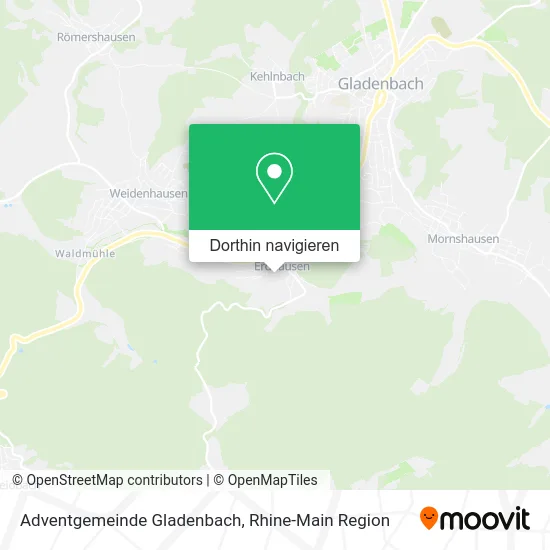Adventgemeinde Gladenbach Karte