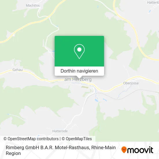 Rimberg GmbH B.A.R. Motel-Rasthaus Karte