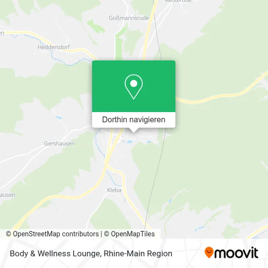 Body & Wellness Lounge Karte