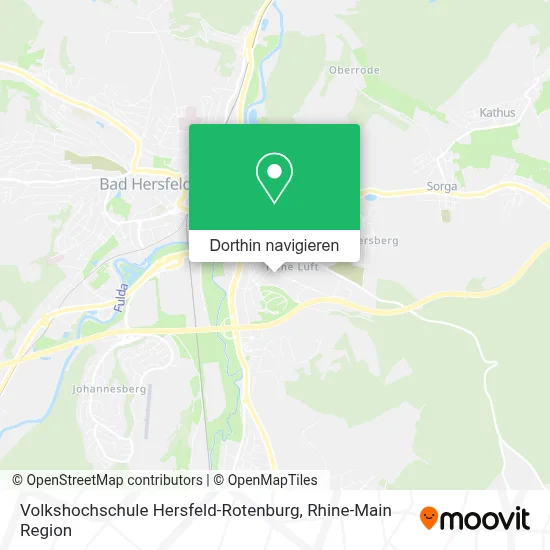 Volkshochschule Hersfeld-Rotenburg Karte