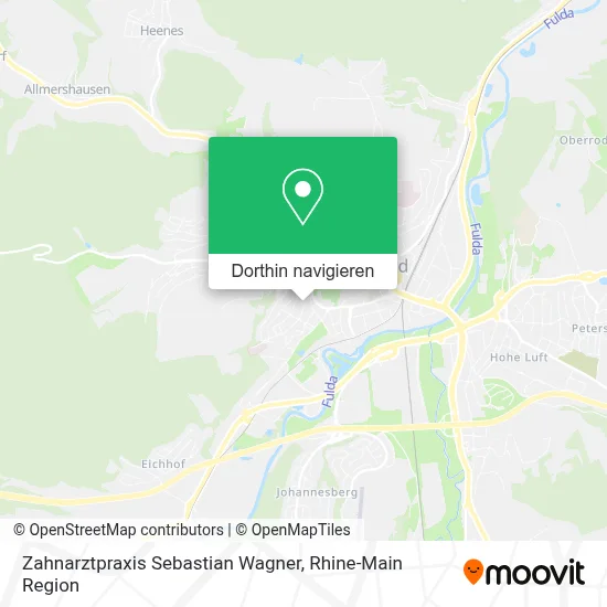 Zahnarztpraxis Sebastian Wagner Karte