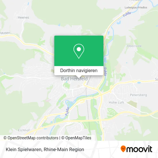 Klein Spielwaren Karte