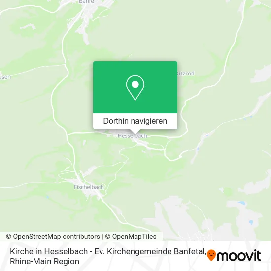 Kirche in Hesselbach - Ev. Kirchengemeinde Banfetal Karte